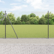 vidaXL Hexagonstängsel Grå 1.6x10 m Stål
