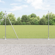 vidaXL Stängselset Set om 2 Galvaniserat stål 25 x 1.5 m Hållbart