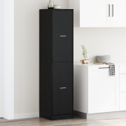 vidaXL Apoteksskåp Svart ek 40x41x174.5 cm Konstruerat trä