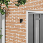 vidaXL Utomhus Vägglampa Svart Rostfritt Stål IP44