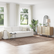 vidaXL Shaggy Mat med Latexbaksida Brun 200x290 cm