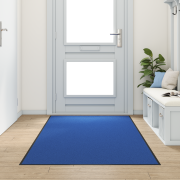 vidaXL Tofflormatta Tvättbar Blå 120x250 cm