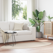 vidaXL Matta "HUARTE" Beige 100x200 cm Oval