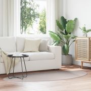vidaXL Matta 'HUARTE'Kort Lugg Mjuk och Tvättbar Sand 100x200 cm