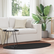 vidaXL Matta "HUARTE" Kort Lugg Mjuk och Tvättbar Svart 80x150 cm