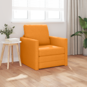 vidaXL Golvsängsoffa 2-i-1 Mörkgul 74x77x81 cm Tyg