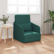 vidaXL Golvsängsoffa 2-i-1 Mörkgrön 65x80x83 cm Tyg