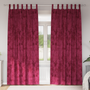 vidaXL Sammetsgardiner 2 st med öljett vinröd 260x140 cm
