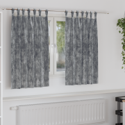 vidaXL Sammet Gardiner 2 st med Öljett Grå 140x140 cm