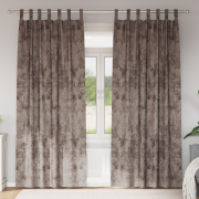 vidaXL Sammet Gardiner 2 st med Öljett Cappuccino 260x140 cm