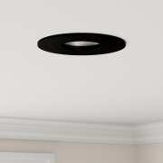 vidaXL Inbyggda Spotlights 6 st Rund GU10 Svart Ø91 mm