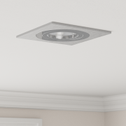vidaXL Nedsänkta Spotlights 6 st Fyrkantiga GU10 Silver 91x91 mm