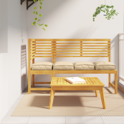 vidaXL Pallekuddar för sits 4 st Beige 40x40x8 cm Oxford tyg