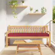 vidaXL Pallkudde för Bänk Vinröd 180x40x8 cm Oxfordtyg