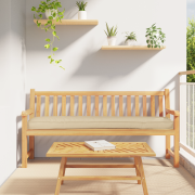 vidaXL Pallkuddar för Bänk 2 st Beige 180x40x8 cm Oxfordtyg