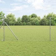 vidaXL Stängselstolpar 13 st Ø32 mm 150 cm Galvaniserat Stål