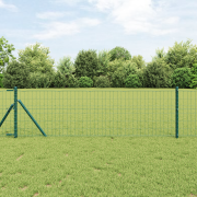 vidaXL Euro Staket Grön 0,8x10 m Stål