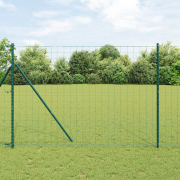 vidaXL Eurostaket Grön 1,6x10 m Stål