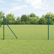 vidaXL Euro Staket Grön 1.2x25 m Stål