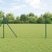 vidaXL Euro-stängsel Grön 1,2x25 m Stål