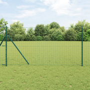 vidaXL Euro-staket Grön 1.4x10 m Stål