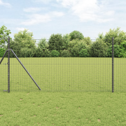 vidaXL Euro Fence Grå 1,2x10 m Stål