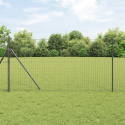 vidaXL Euro-staket Grå 1.2x10 m Stål