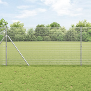 vidaXL Svetsat Trådgärde 1.2x25 m Galvaniserat Stål