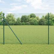 vidaXL Svetsat Trådgärd Grön 1.5x10 m Stål