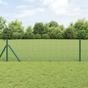 vidaXL Svetsad Trådgärd Grön 1.6x25 m Stål