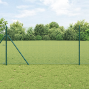 vidaXL Svetsat Trådstaket Grön 1.4x50 m Stål