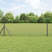 vidaXL Svetsskydd Grå 0.5x50 m Stål