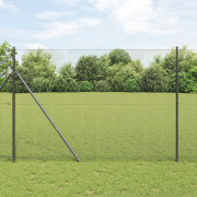vidaXL Svetsat Trådstängsel Grå 1.5 x 50 m Stål