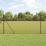vidaXL Svetsat Trådgaller Röd 1.5x25 m Stål