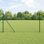 vidaXL Hexagonstaket Grönt 1x50 m Stål