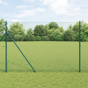 vidaXL Sexkantigt stängsel Grön 1.5x50 m Stål