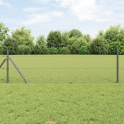 vidaXL Hexagon Staket Grå 0.4x10 m Stål