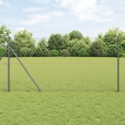 vidaXL Hexagonstaket Grå 1x10 m Stål
