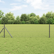 vidaXL Hexagonhäck Grå 0.4x50 m Stål