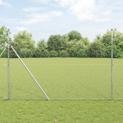 vidaXL Hexagonstaket 1.6x25 m Förzinkat stål