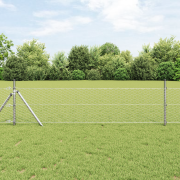 vidaXL Hexagonstängsel 0.6x50 m Galvaniserat stål