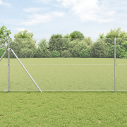 vidaXL Hexagonstängsel 1x50 m Galvaniserat stål