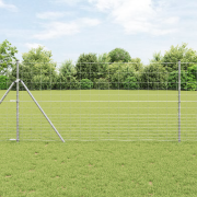 vidaXL Fältstängsel 1,2x25 m Galvaniserat stål