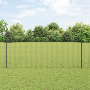 vidaXL Staketpilar 10 st U-kanal Grå 160 cm Stål