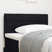 vidaXL Sänggavel Lines Design Svart 90 cm Tyg