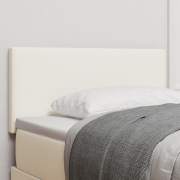 vidaXL Sänggavel Enkel Design Grädde 100 cm Viskosafläde