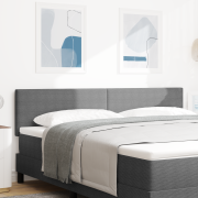 vidaXL Sänggavel Enkel Design Ljusgrå 180 cm Sammetstyg
