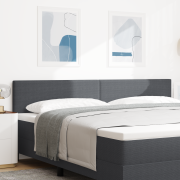 vidaXL Sänggavel Enkel Design Mörkgrå 200 cm Sammet