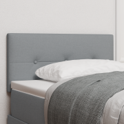 vidaXL Sänggavel Knappradig Ljusgrå 80 cm Tyg