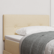 vidaXL Sänggavel Med Knappar I Creme 80 cm Tyg